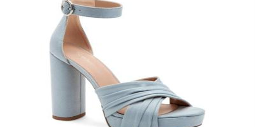 BCBGeneration Women's Flora Heeled Sandal Gray Size 10 M