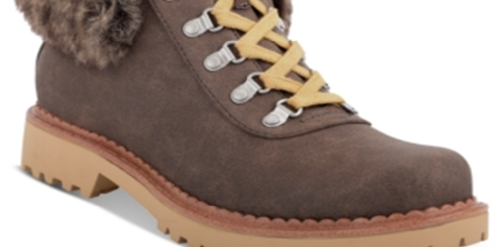 Indigo Rd. Women's Shoes Cicela Fabric Almond Toe Ankle Cold Weather Boots Brown Size 8.5 M