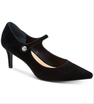 Alfani Women's Jerikaa Fabric Pointed Toe Ankle Strap Mary Jane Pumps -Black Size 6 M