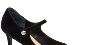 Alfani Women's Jerikaa Fabric Pointed Toe Ankle Strap Mary Jane Pumps -Black Size 6 M