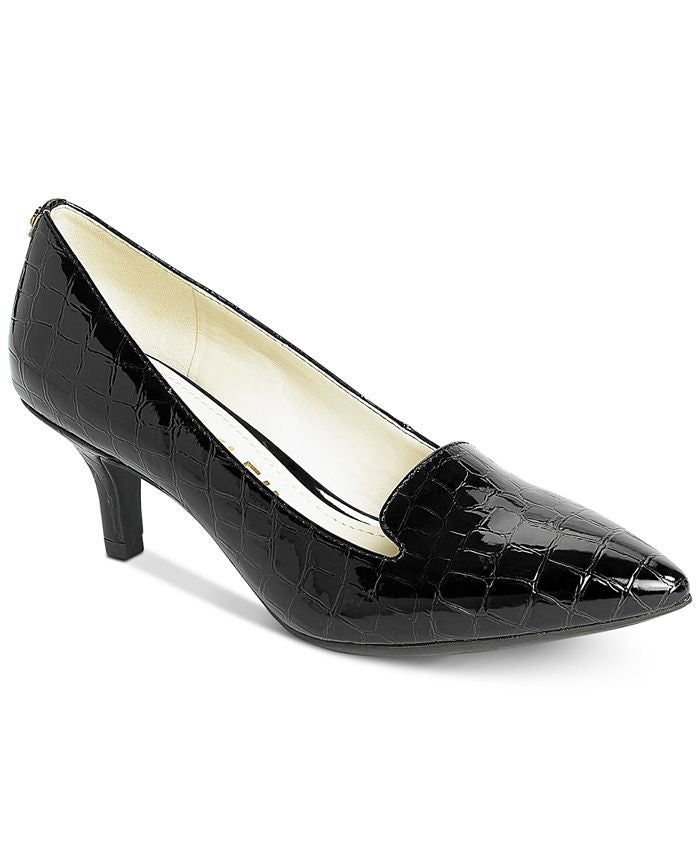 Anne Klein Womens Felice Pointed Toe Classic Pumps Black- Size 6.5 M