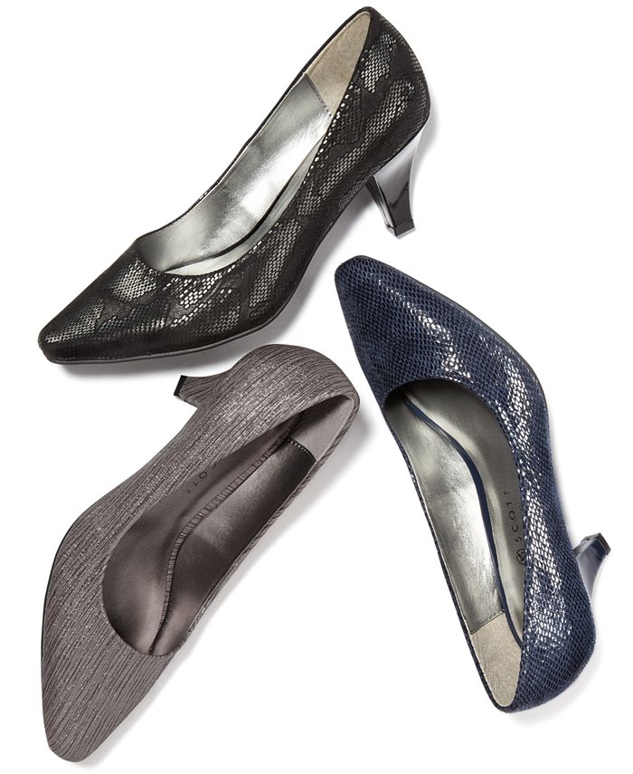 Karen Scott Women's Meaggann Pointed Toe Classic Pumps Bronze Size 8.5 M