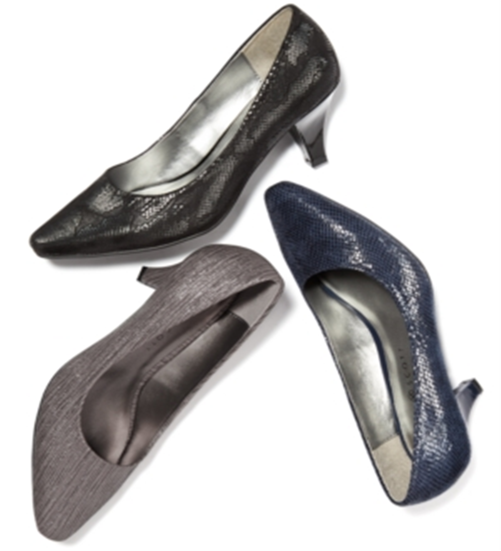Karen Scott Women's Meaggann Pointed Toe Classic Pumps Bronze Size 8.5 M