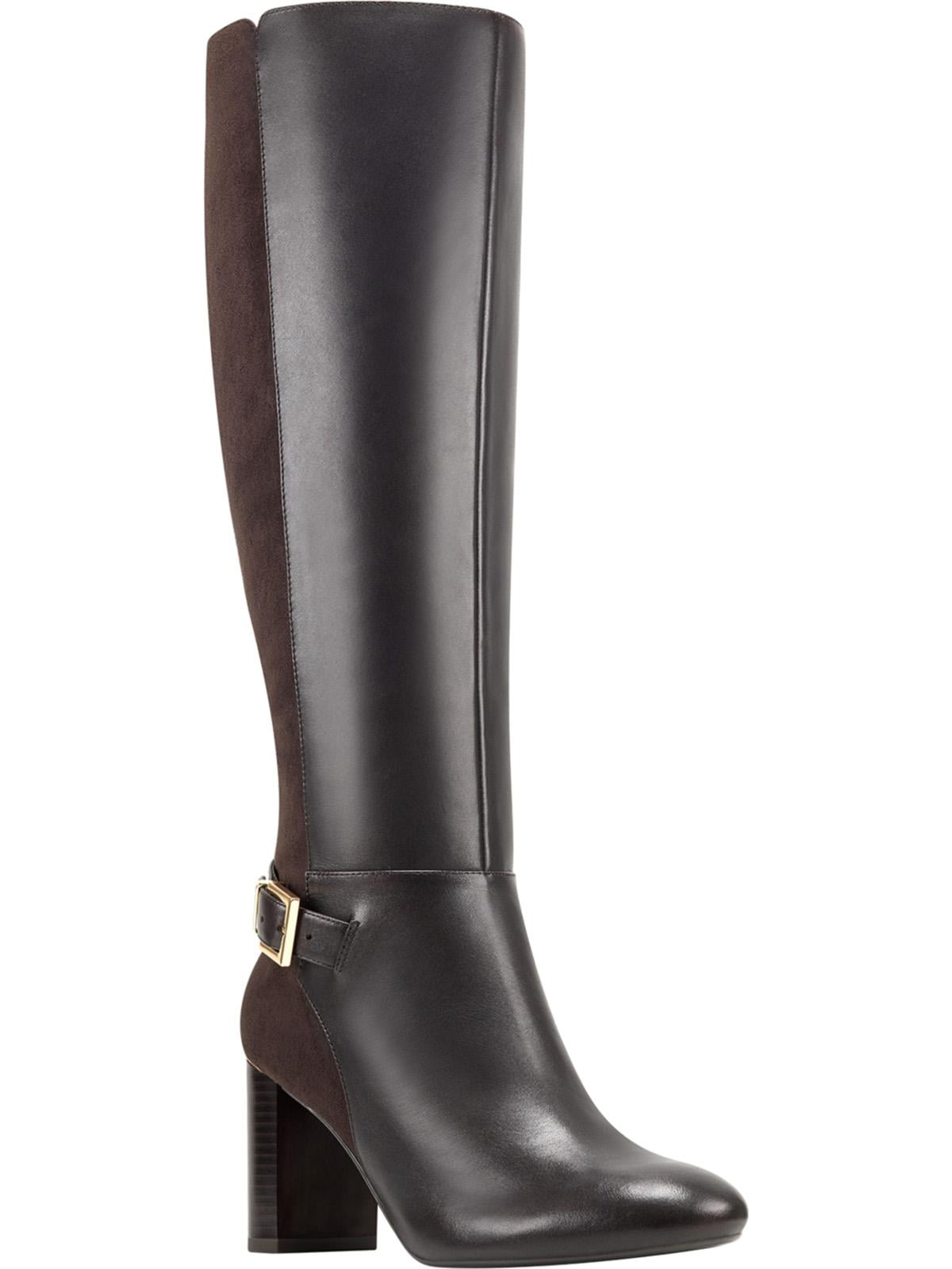 Bandolino Womens Bilya Leather Knee-High Riding Boots Brown 9.5 M