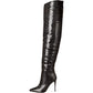 Steve Madden Women's Shoes Harlow Pointed Toe Over Knee Fashion Boots Black Size 7.5 M