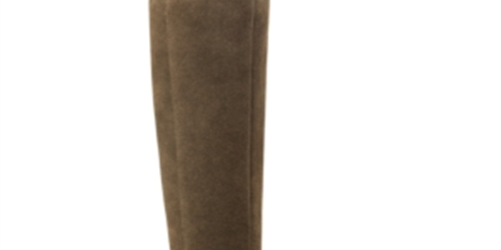 Bandolino Womens Green Metal Heel Accent Buckle Accent Cushioned Bilya Almond Toe Block Heel Zip-up Leather Heeled Boots 8.5 M