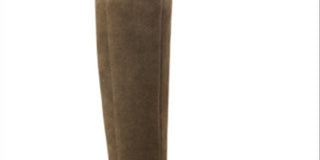 Bandolino Womens Green Metal Heel Accent Buckle Accent Cushioned Bilya Almond Toe Block Heel Zip-up Leather Heeled Boots 8.5 M