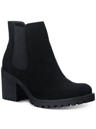 American Rag Womens Black Platform Goring Cushioned Morghan Round Toe Platform Zip-up Booties Size 7 M