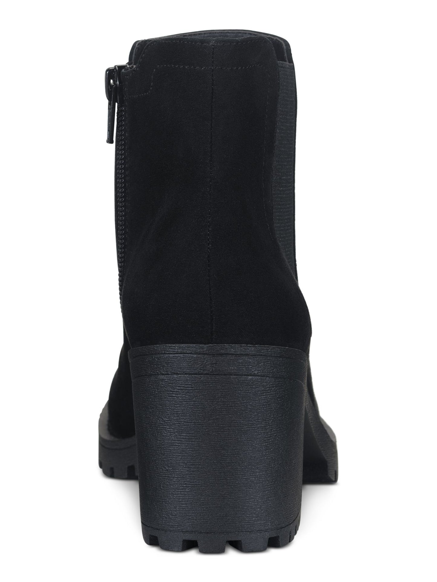 American Rag Womens Black Platform Goring Cushioned Morghan Round Toe Platform Zip-up Booties Size 7 M