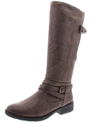 Baretraps Womens Alysha Faux Leather Faded Mid-Calf Boots Brown Size 10 M