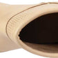 White Mountain Women's Perforated Slip Resistant Padded Galveston Almond Toe Block Heel Zip up Booties Brown Size 8.5 M