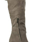 Kenneth Cole Reaction Women's Corie Lace Faux Suede Tall Dress Boots Concrette Size 6.5 M