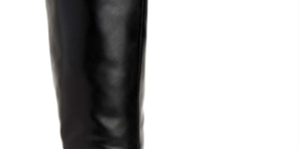 Style & Co Women's Kindellp Fabric Closed Toe Knee High Fashion Boots Black Size 7W-WC