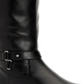Style & Co Women's Kindellp Fabric Closed Toe Knee High Fashion Boots Black Size 7W-WC