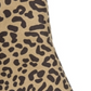 Bar III Women's Leopard Print Comfort Gatlin Almond Toe Block Heel Zip up Booties Brown Size 7.5 M