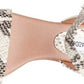 Steve Madden Women's April Heeled Sandal, natural snake Size 5.5 M