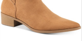 American Rag Womens Tori Fabric Pointed Toe Ankle Fashion Boots Brown Size 9.5M