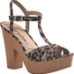 American Rag Women's Jamie Printed Strappy Platforms Shoes Brown Size 9 M