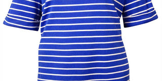 American Rag Women's Boat Neck Striped Knit Top Brown Size 9.5 M