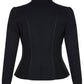 City Chic Women's Jacket Piping Praise  Black Size 22W