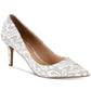 Jewel Badgley Mischka Women's Zuri Lace Pumps White Size 7.5 M