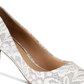 Jewel Badgley Mischka Women's Zuri Lace Pumps White Size 7.5 M
