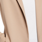 Eileen Fisher Women's Pocketed Notch Collar Back Vent Long Sleeve Wear to Work Jacket Beige Size 2X