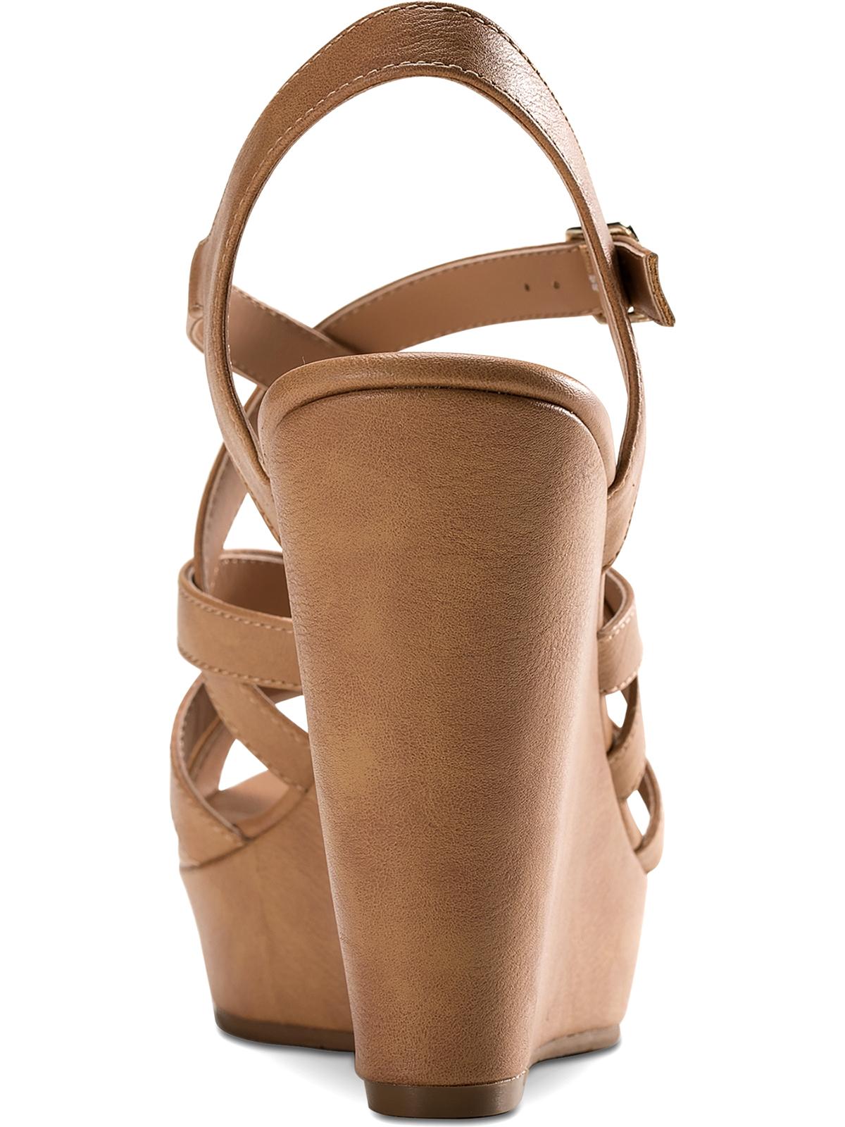 American Rag Women's Arielle Open Toe Casual Platform Sandals Tan  Size 7.5 M