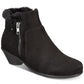 Karen Scott Women's Ursah Fabric Closed Toe Ankle Fashion Black Size 8.5 M