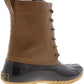 Sporto Women's Ariel Faux Leather Ankle Rain Boots Brown Size 7.5M