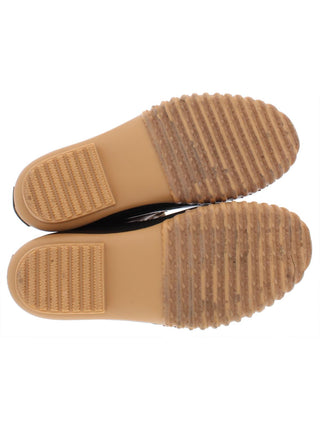 Sporto Women's Ariel Faux Leather Ankle Rain Boots Brown Size 7.5M