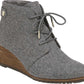 Dr. Scholl's Women's Conquer Wedge Bootie Gray Size 8.5 M