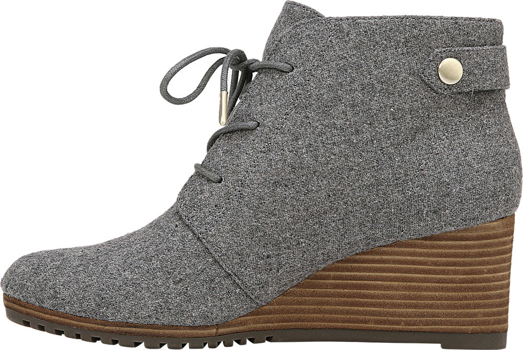Dr. Scholl's Women's Conquer Wedge Bootie Gray Size 8.5 M