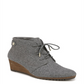 Dr. Scholl's Women's Conquer Wedge Bootie Gray Size 8.5 M