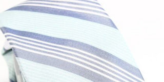 RYAN SEACREST Men's  Regimental Stripe Classic Neck Tie Aqua  One Size