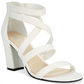 Bar III Women's Blythe Open Toe Special Occasion Strappy Sandals White Size 8 M