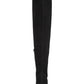 Material Girl Women's Bravy Faux Suede Tall Over the Knee Boots Black Size 5 M