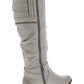 White Mountain Women's Remi Faux Leather Riding Boots Gray Size 5.5 M
