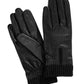 New Charter Club Fleece-Lined Genuine Leather Gloves NWT Black  Size Medium