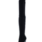 Steve Madden Women's Stretchy Cushioned Dominique Stiletto Dress Heeled Boots Black 6 M