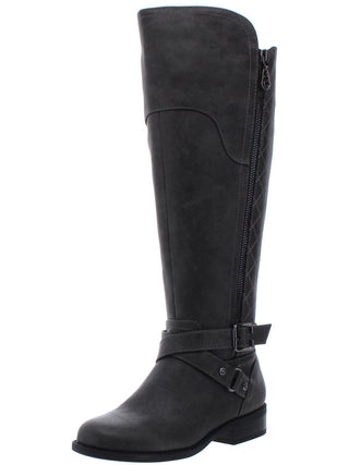 Guess Women's Haydin Almond Toe Knee High Fashion Boots Gray Size 6.5 M