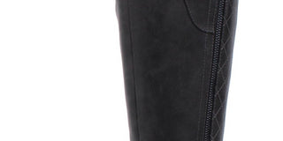 Guess Women's Haydin Almond Toe Knee High Fashion Boots Gray Size 6.5 M