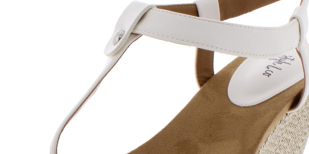 Style & Co Women's Mariella Open Toe Casual Slingback Sandals White Size 6 M