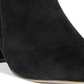 INC International Concepts Women's Cushioned Floriann Almond Toe Block Heel Zip up Booties Red Lava Size 9.5 M