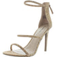 Bebe Women's Berdine G Cork Ankle Strap Heel Sandals Gold  Size 5.5M