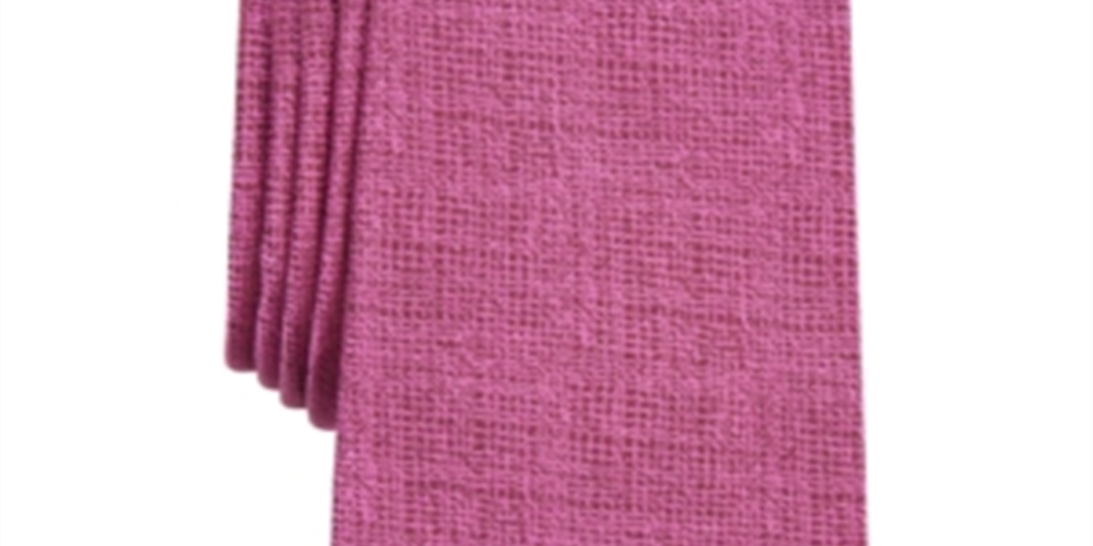 Alfani Men's Kelsey Satin Pocket Square Bow Tie Pink One Size