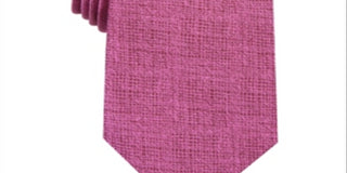 Alfani Men's Kelsey Satin Pocket Square Bow Tie Pink One Size