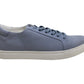 Kenneth Cole Women's Kam Leather Low Top Lace up Fashion Sneakers Blue Size 9 M