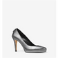 Michael Kors Women's Antoinette Pump Closed Toe Anthracite Sandale Silver Size 8.5 M