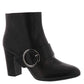 Anne Klein Women's Novo Leather Almond Toe Fashion Boots Black Size -5M